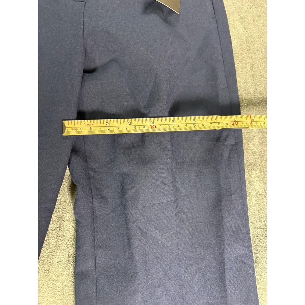J.Crew Womens Kaya Straight Leg Dress Pants 2 Navy Blue Carreman Fabric - Picture 8 of 11
